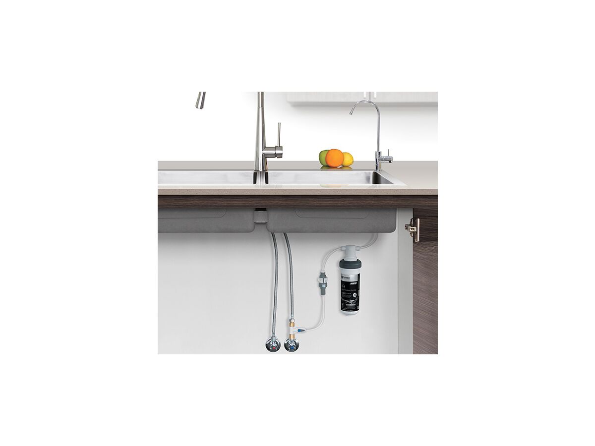 Puretec Z18 Quick-twist Water Filter System with DFU180 Long Reach LED Faucet