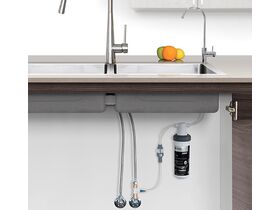 Puretec Z18 Quick-twist Water Filter System with DFU180 Long Reach LED Faucet