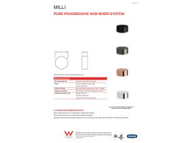 Technical Guide - Milli Pure Progressive Hob Mixer Rose Gold
