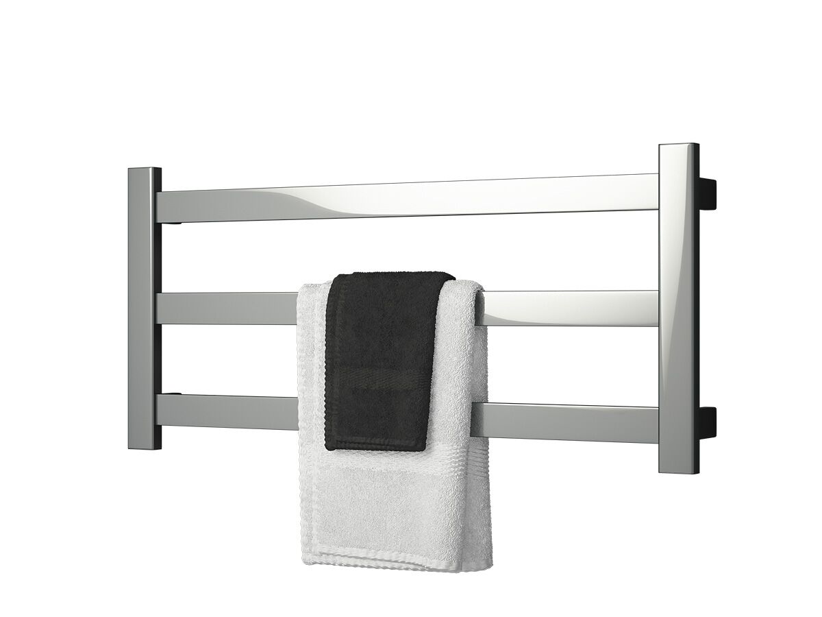 Milli Edge MK2 Heated / Non Heated Towel Rail 900mm x 420mm Polished Stainless Steel