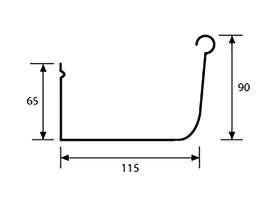 Wilsons Quad Gutter .60mm Galvanized