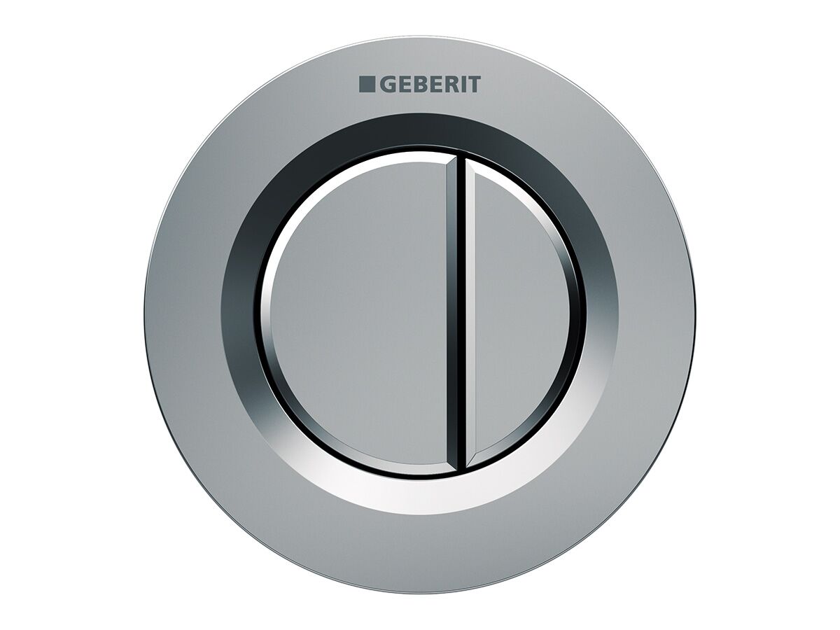 Geberit Sigma Remote Round Dual Flush Button Satin Chrome