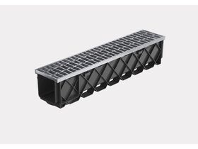 1mtr Storm Drain Pro comes with Galvanised Grate