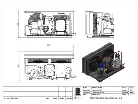 Tecumseh EVO Condensing Unit 5.5hp R404 LBP EPCL2522Z-3 Phase