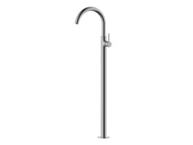 Mizu Drift Floor Mounted Bath Mixer Brushed Gunmetal