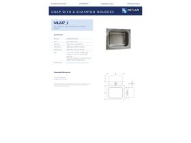 Specification Sheet - Heavy Duty Soap Dish Rec