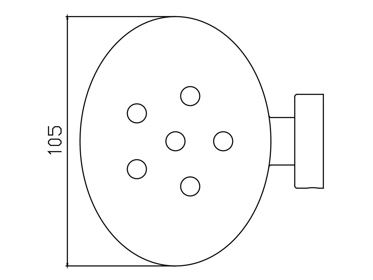 Posh Solus Soap Dish Chrome