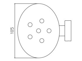 Posh Solus Soap Dish Chrome
