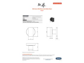 Specification Sheet - Milli Axon MK2 Robe Hook Matte Black