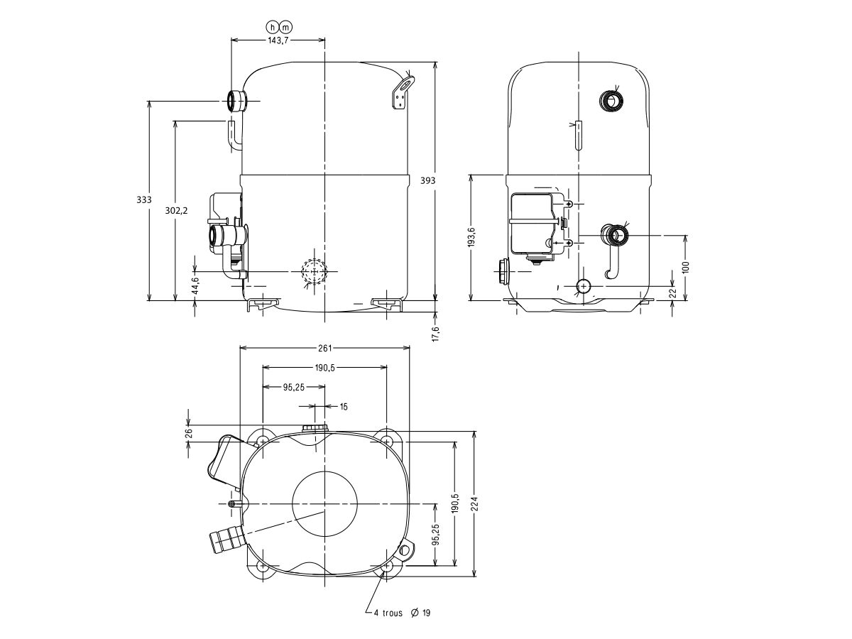 Tecumseh Compressor 6.5HP R404A MHBP TAG4573ZV from Reece