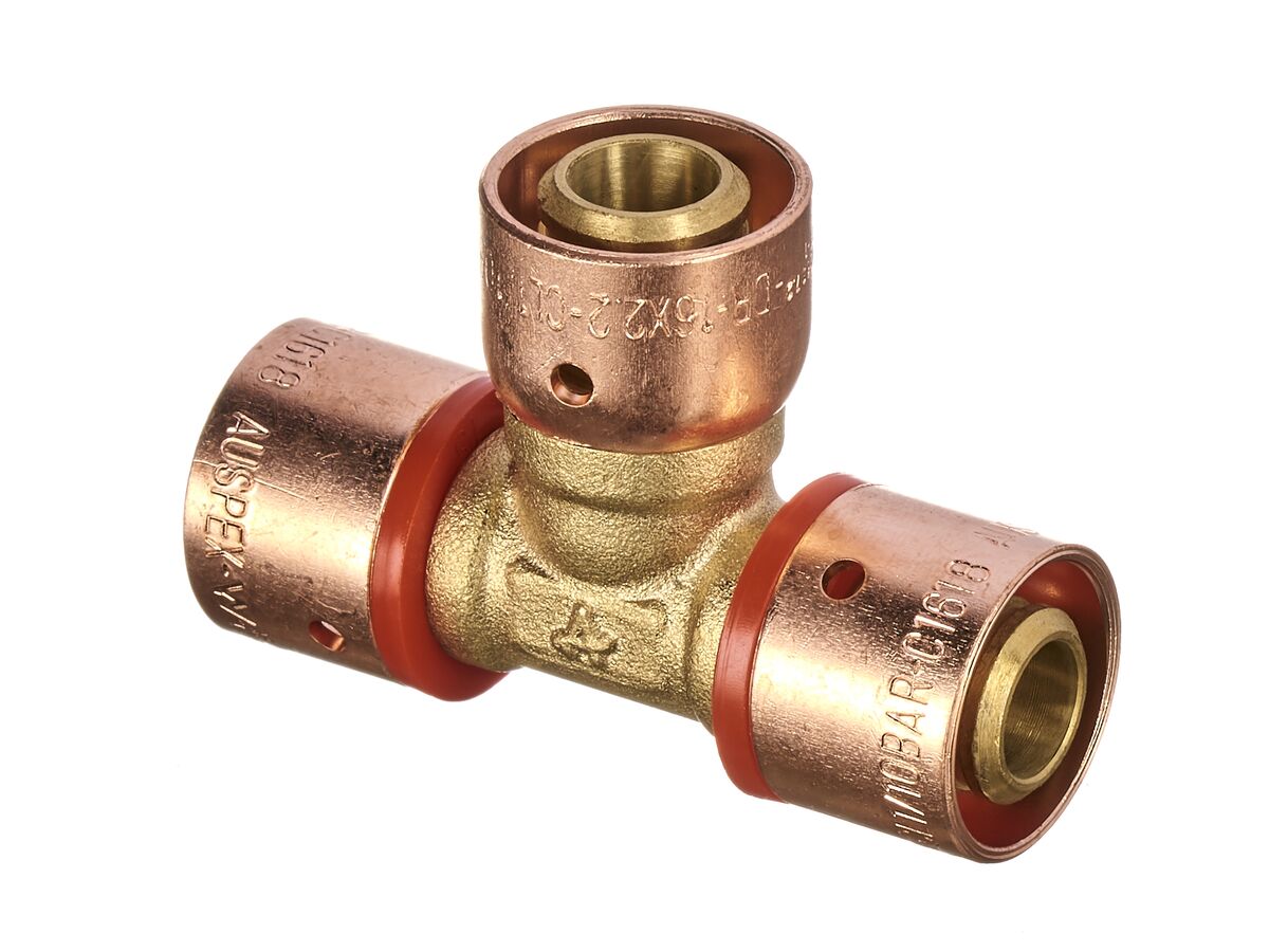 Auspex Adaptor Tee 16mm x 16mm x 16mm
