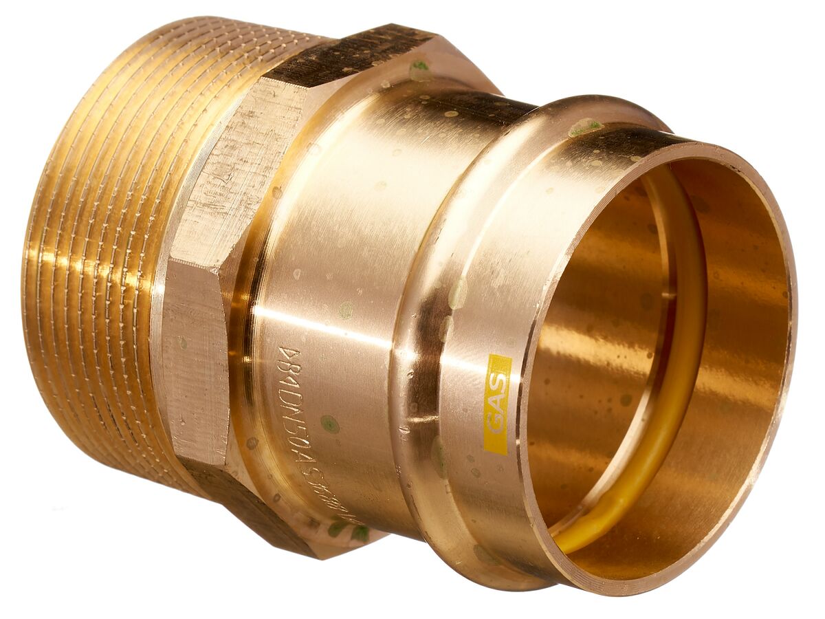 >B< Press Gas Male Coupling 50mm x 2" BSP"