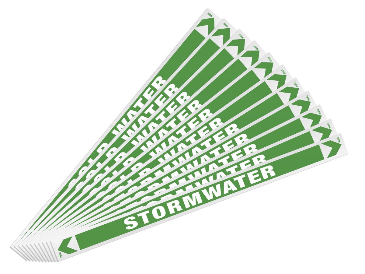 Pipe Marker Storm Water 400mm x 25mm (10)