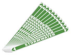 Pipe Marker Storm Water 400mm x 25mm (10)