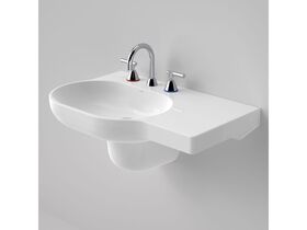Opal Wall Basin Right Hand Shelf without Overflow 3 Taphole 720mm White