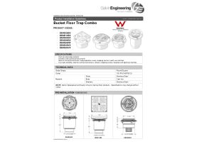 Installation Instructions - Bucket Floor Stainless Steel Trap Round Grate Combo
