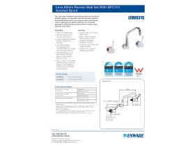 Enware Leva 80mm Recess Set Ceramic Disc with SPC110 Swivel Spout ...