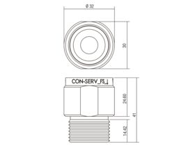 Flood Stop Valve Chrome 20mm