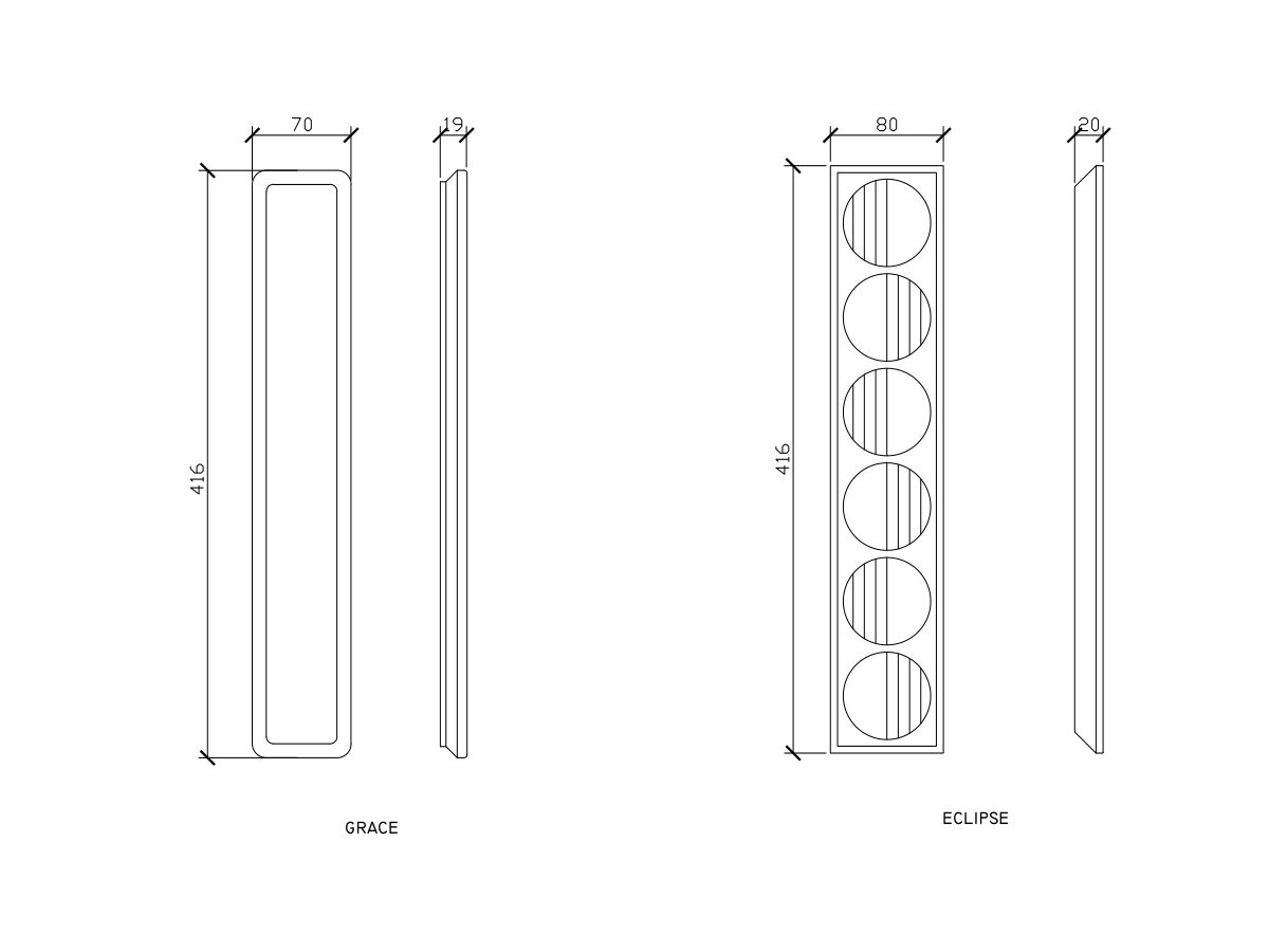 ISSY Adorn Above Counter / Semi Inset Wall Hung Vanity Unit with Doors Grande Handles