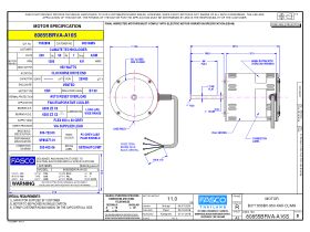Specification Sheet - Fasco Fan Motor 240V 950W 80855BRVA-A16S