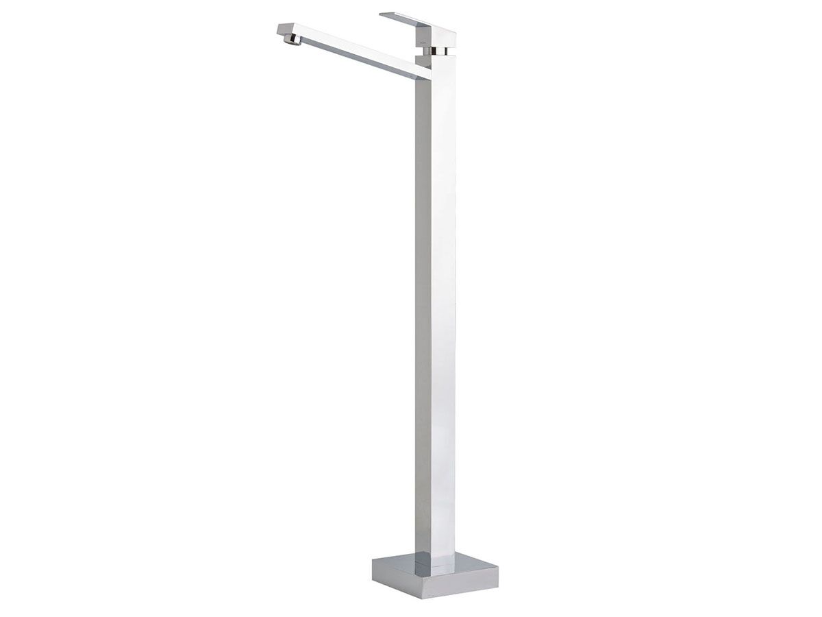 Kubus Floor Mounted Bath Mixer Chrome