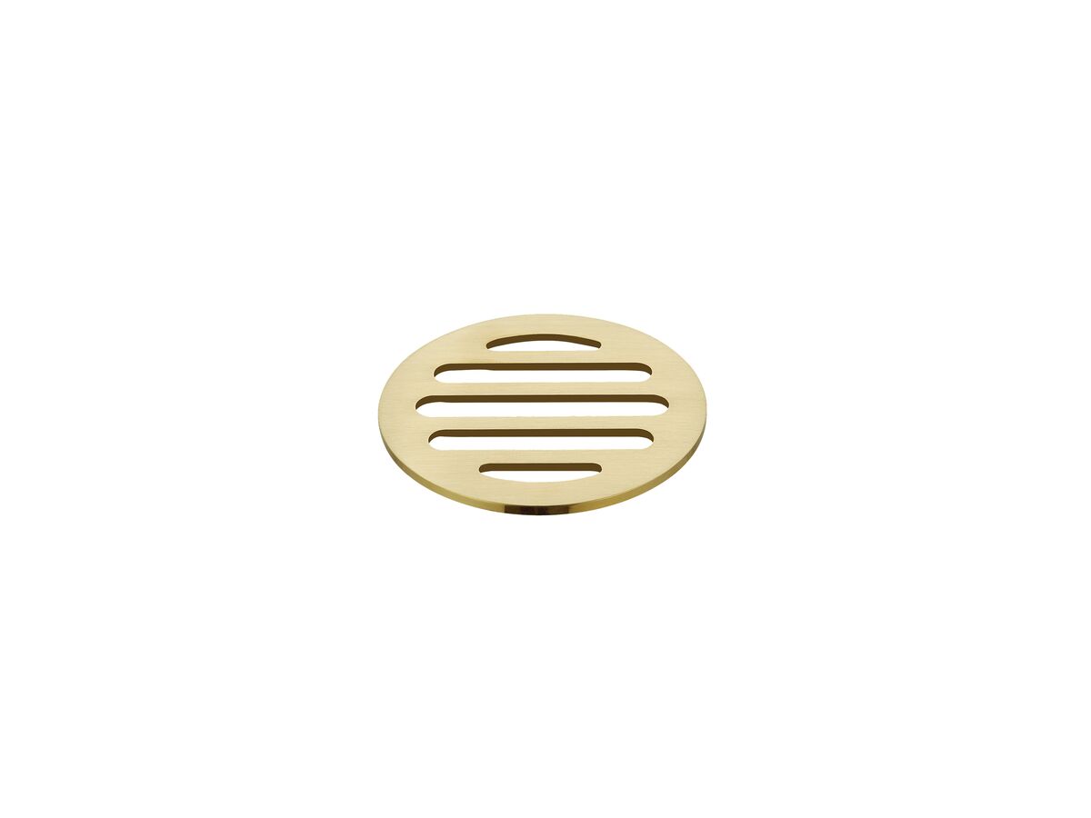 Mizu Drift Trapscrew Grate Only 80mm Brushed Brass