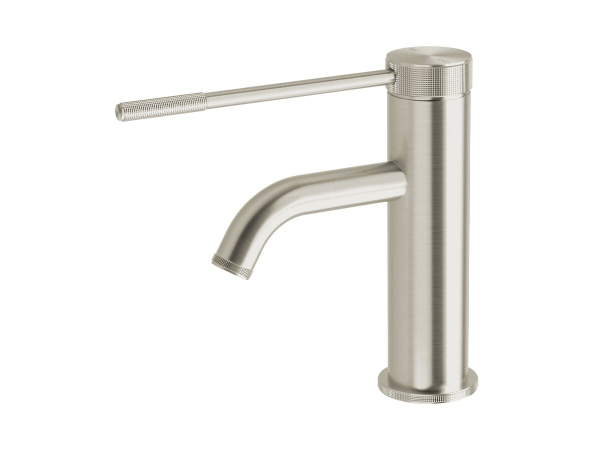 Hero - Milli Etch Basin Mixer Tap with Extended Lever Brushed Nickel (6 Star)