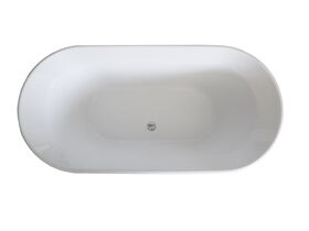 Posh Bristol Freestanding Bath 1560 x 750 x 560mm White