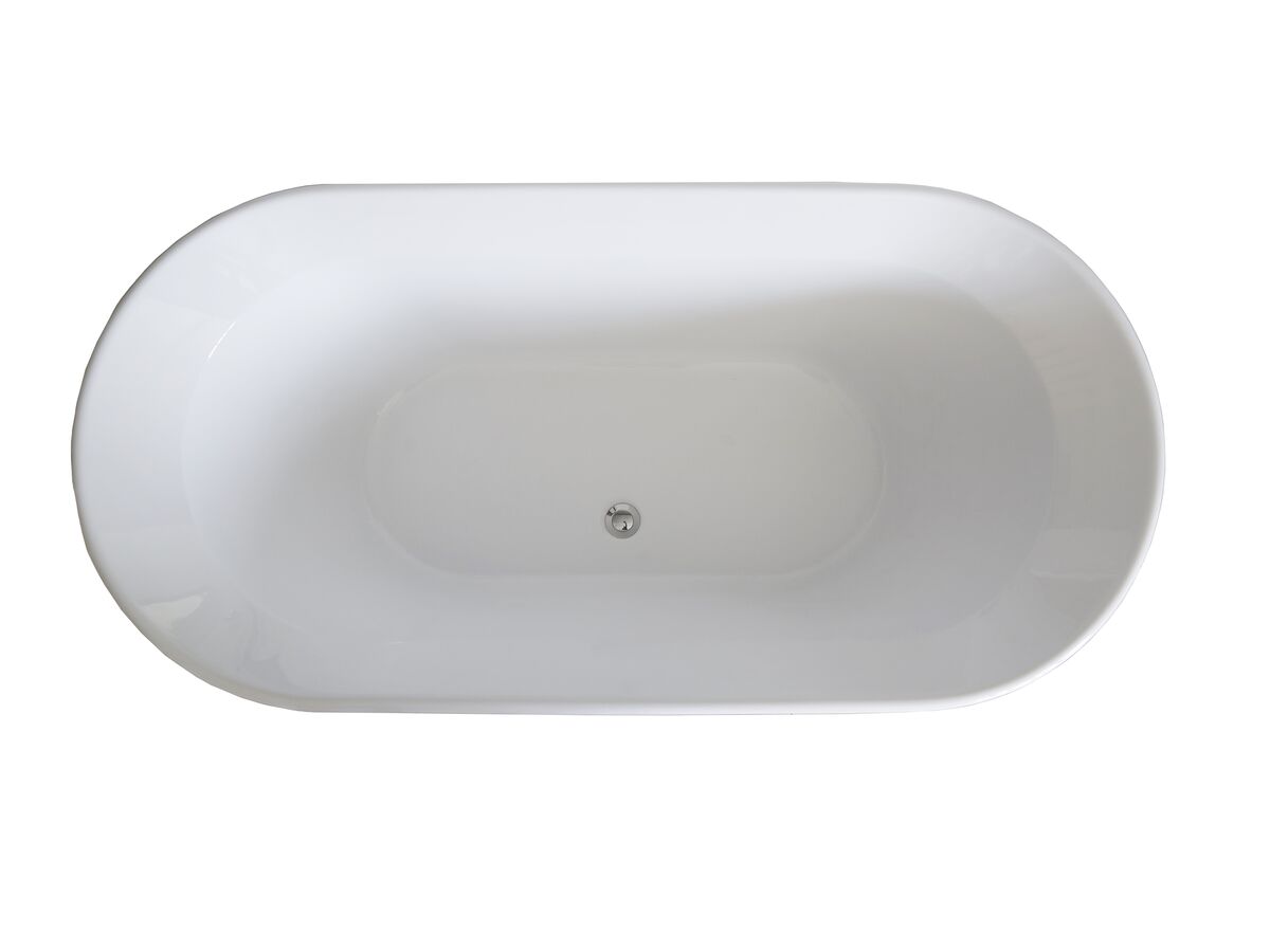 Base Freestanding Bath 1560 x 750 x 560mm White from Reece