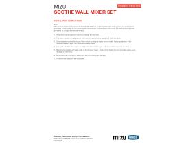 Installation Instructions - Mizu Soothe Wall Basin Mixer Set (4 Star)