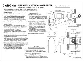 Installation Instructions - Urbane II Bath - Bath-Shower Mixer