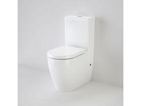 Urbane Wall Faced Close Coupled Bottom Inlet Universal Trap Toilet Suite with Arc Soft Close Seat White (4 Star)