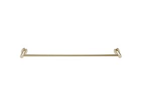 Scala Single Towel Rail 700mm LUX PVD Brushed Platinum Gold