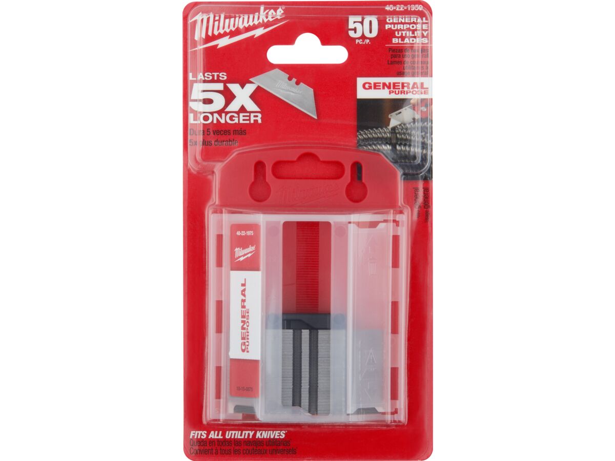 Milwaukee Utility Knife Blades Disp 50pk