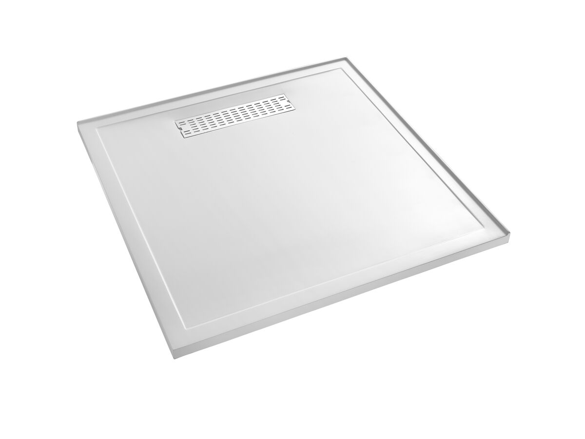 Posh Domaine MK2 Polymarble Shower Base 900mm x 900mm Left Hand Entry