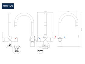 4 In 1 Filtered Boiling, Filtered Ambient, Hot & Cold Brushed