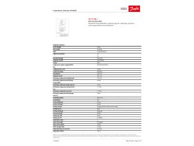 Specification Sheet - Maneurop Scroll Compressor SZ115-4RI