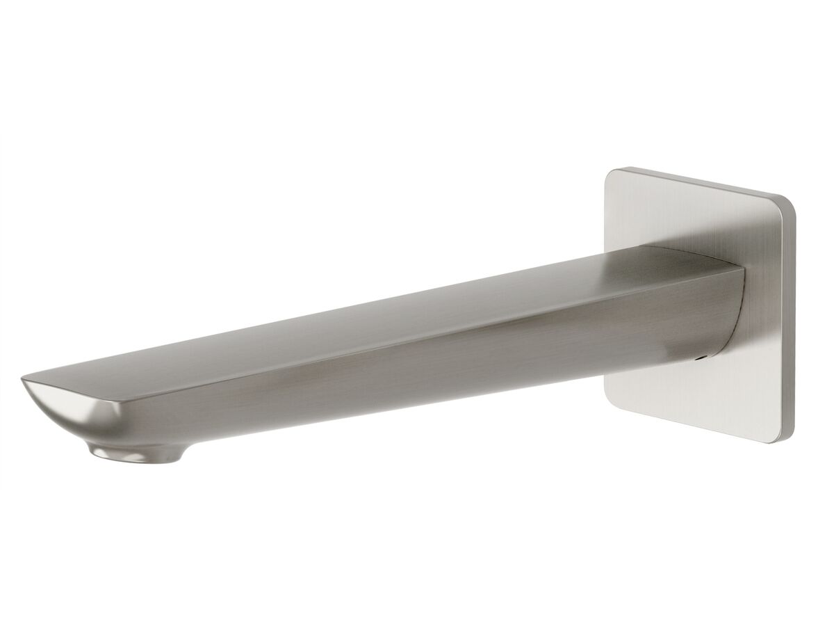 Milli Glance Wall Bath Outlet 180mm Brushed Nickel from Reece