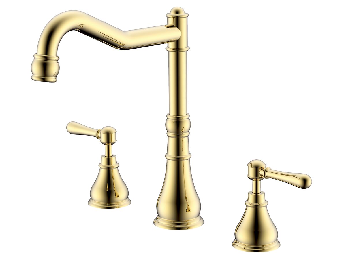 Milli Voir Hob English Kitchen / Spa Set Lever Handle Brass Gold (4 Star)