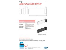 Technical Guide - Milli Axon Wall Basin Outlet Chrome (6 Star)
