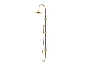 Milli Pure Twin Rail Shower 250mm Curved PVD Brushed Gold (3 Star)