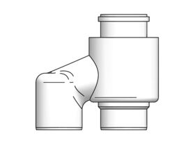 Thermann Commercial 32 Flue Adaptor Twin