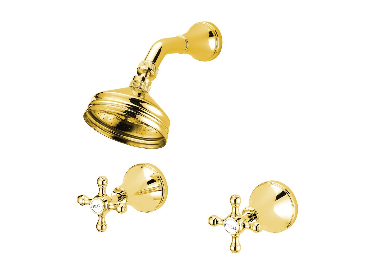 Kado Classic Shower Set Brass Gold (3 Star)