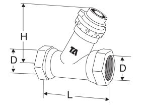 TA STK Double Regulating Valve DN