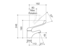 Acqua Care Basin Mixer Chrome (5 Star)