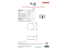 Specification Sheet - Milli Pure Progressive Top Mount Hob Mixer Chrome