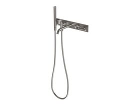 Hero - Milli Etch Progressive Bath Mixer Tap System with Hand Shower Brushed Gunmetal (3 Star)