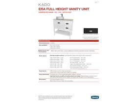 Technical Guide - Kado Era Full Height Vanity Unit with Legs