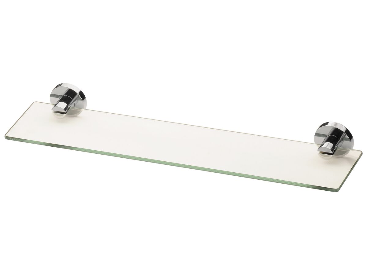 Phoenix Radii Glass Shower Shelf Round Chrome from Reece
