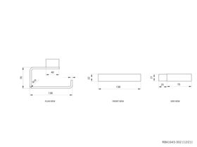 Aska Toilet Roll Holder #1 Matte Black